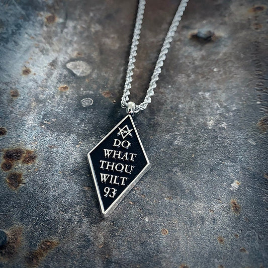 Do what thou wilt, 93, Thelema - NECKLACE