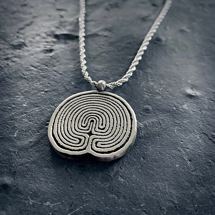 Trojaborg, ancient maze, iron and bronze age - NECKLACE