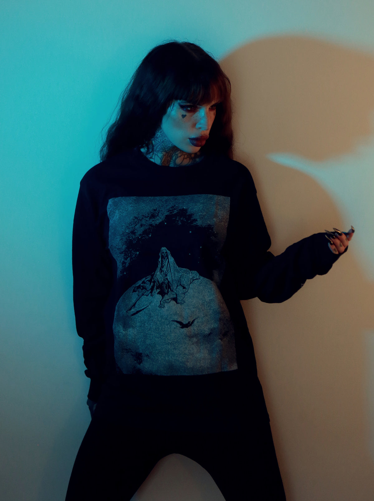 Death and the Raven, Gustave Dore illustration, Nevermore - Longsleeve