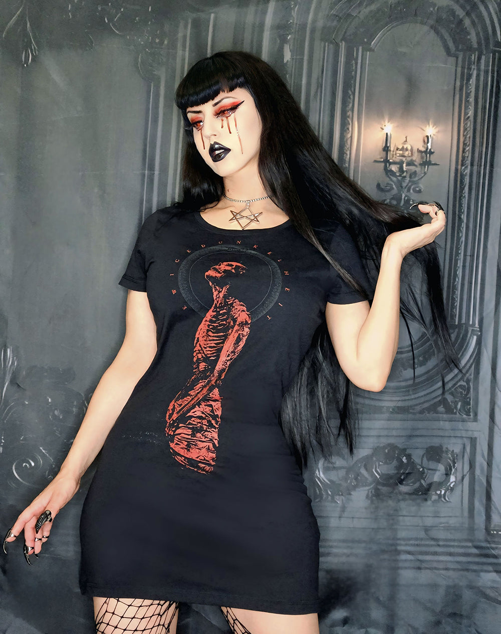 Ewige Dunkelheit holy corpse - DRESS T-shirt dress – TORVENIUS