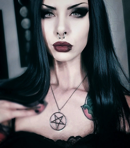 Pentagram, up side down - NECKLACE