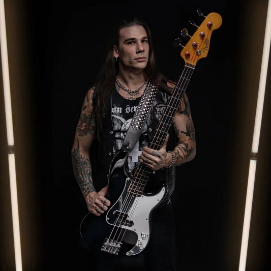 Non Serviam, horned goat cross with skull - T-shirt