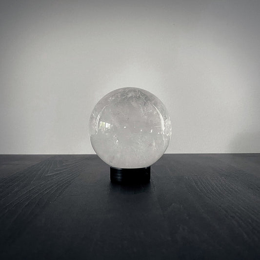 Crystal quartz scrying sphere, 6.5 cm - RITUAL ITEM