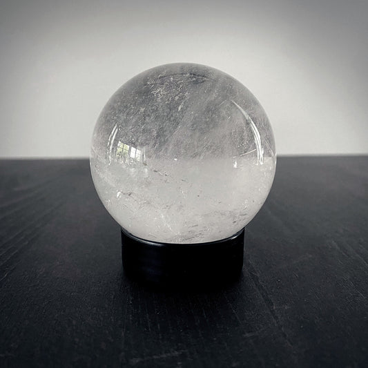 Crystal quartz scrying sphere, 5.5 cm - RITUAL ITEM