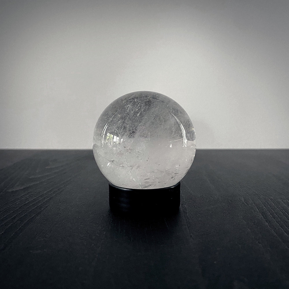 Crystal quartz scrying sphere, 5.5 cm - RITUAL ITEM