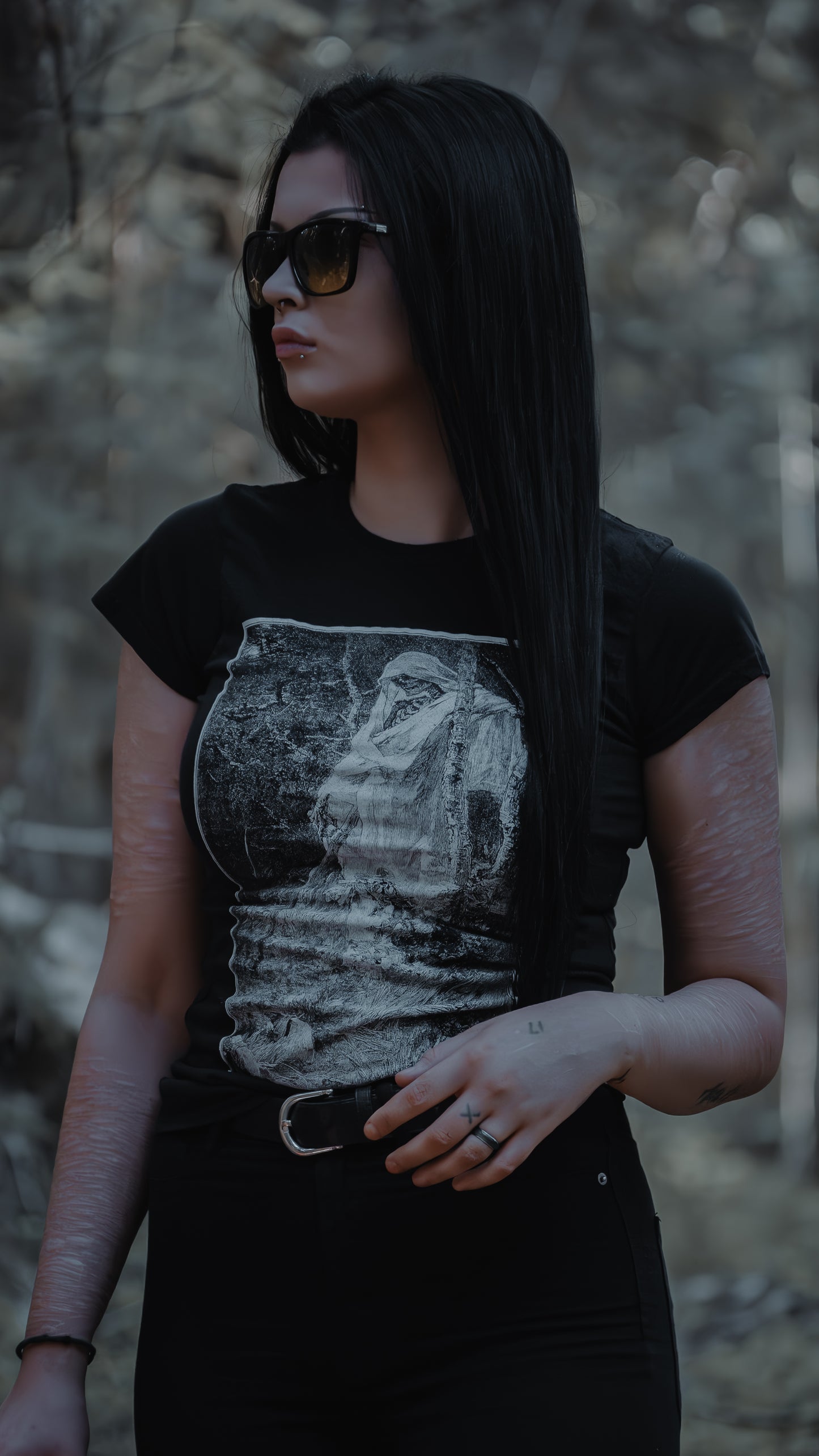 Death and the woodcutter - T-shirt female fitted