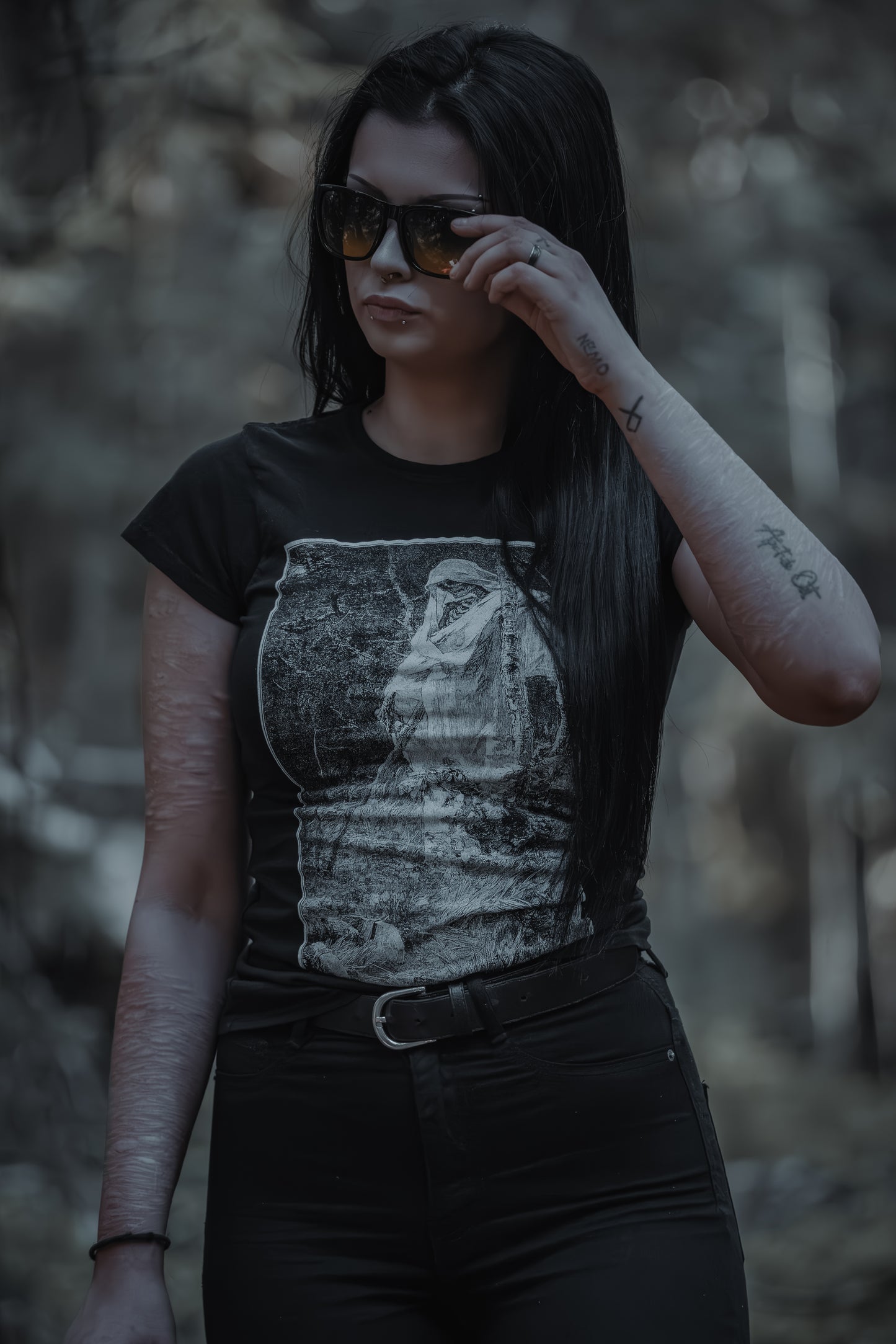 Death and the woodcutter - T-shirt female fitted