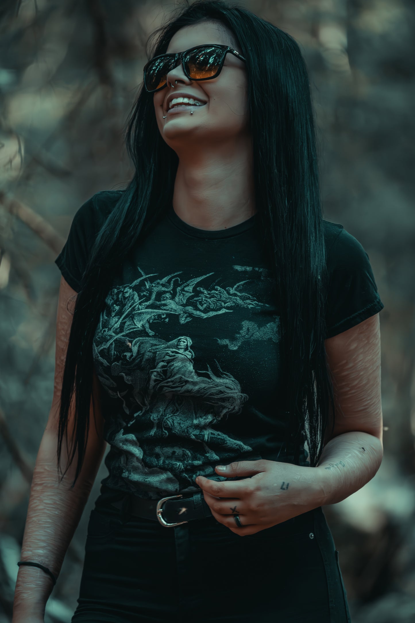 DEATH, Gustave Dore illustration - T-shirt female fitted