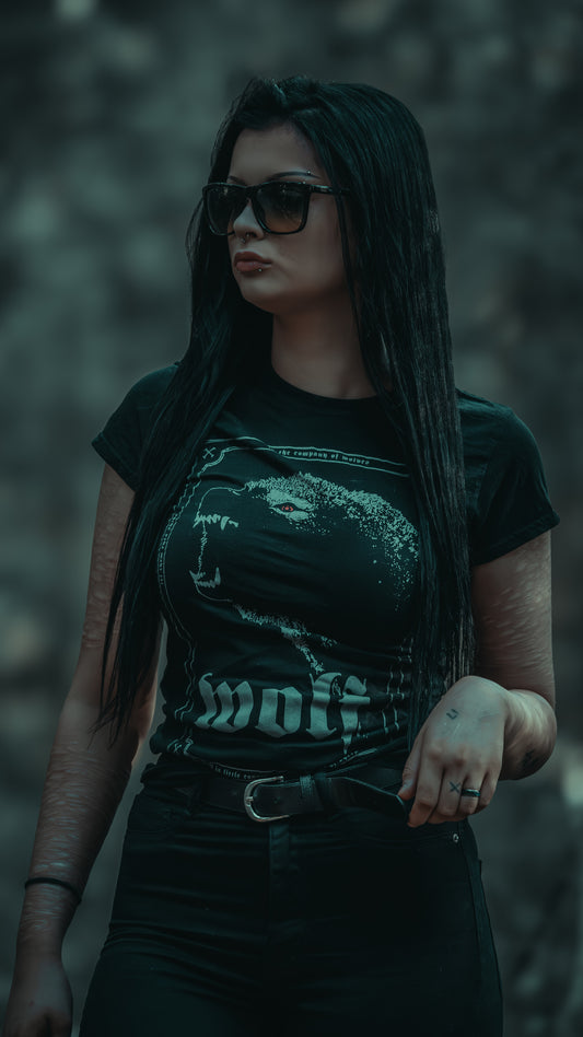 Wolf - T-shirt female fitted