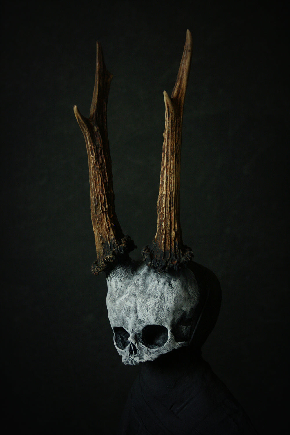 Sculpture "Horned fetal forest spirit Anth 1st" - mixed media sculpture