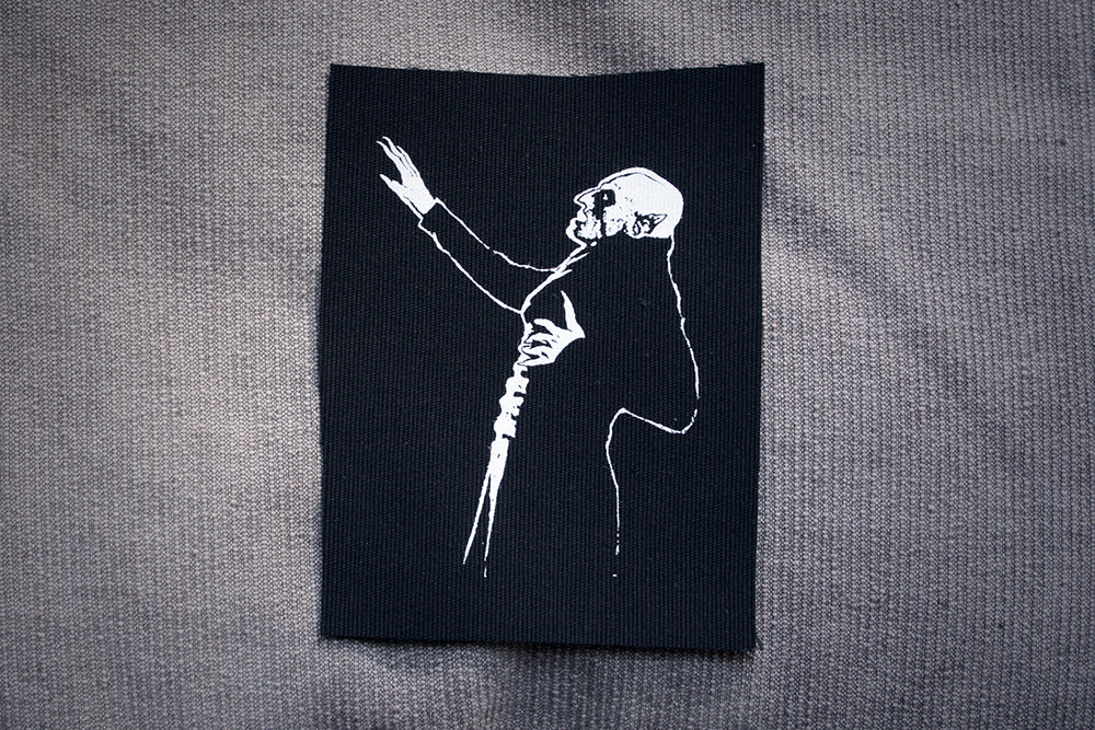 Nosferatu - screen printed PATCH