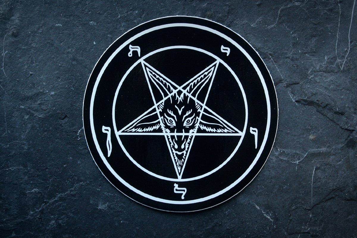 Pentagram Baphomet - vinyl STICKER