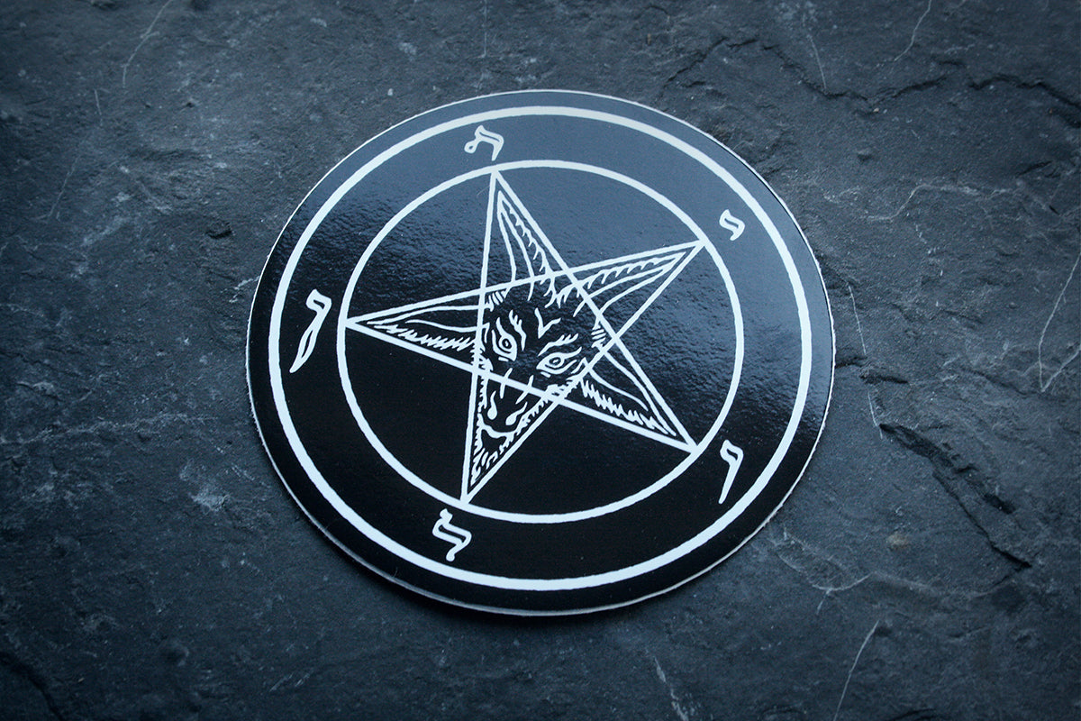 Pentagram Baphomet - vinyl STICKER