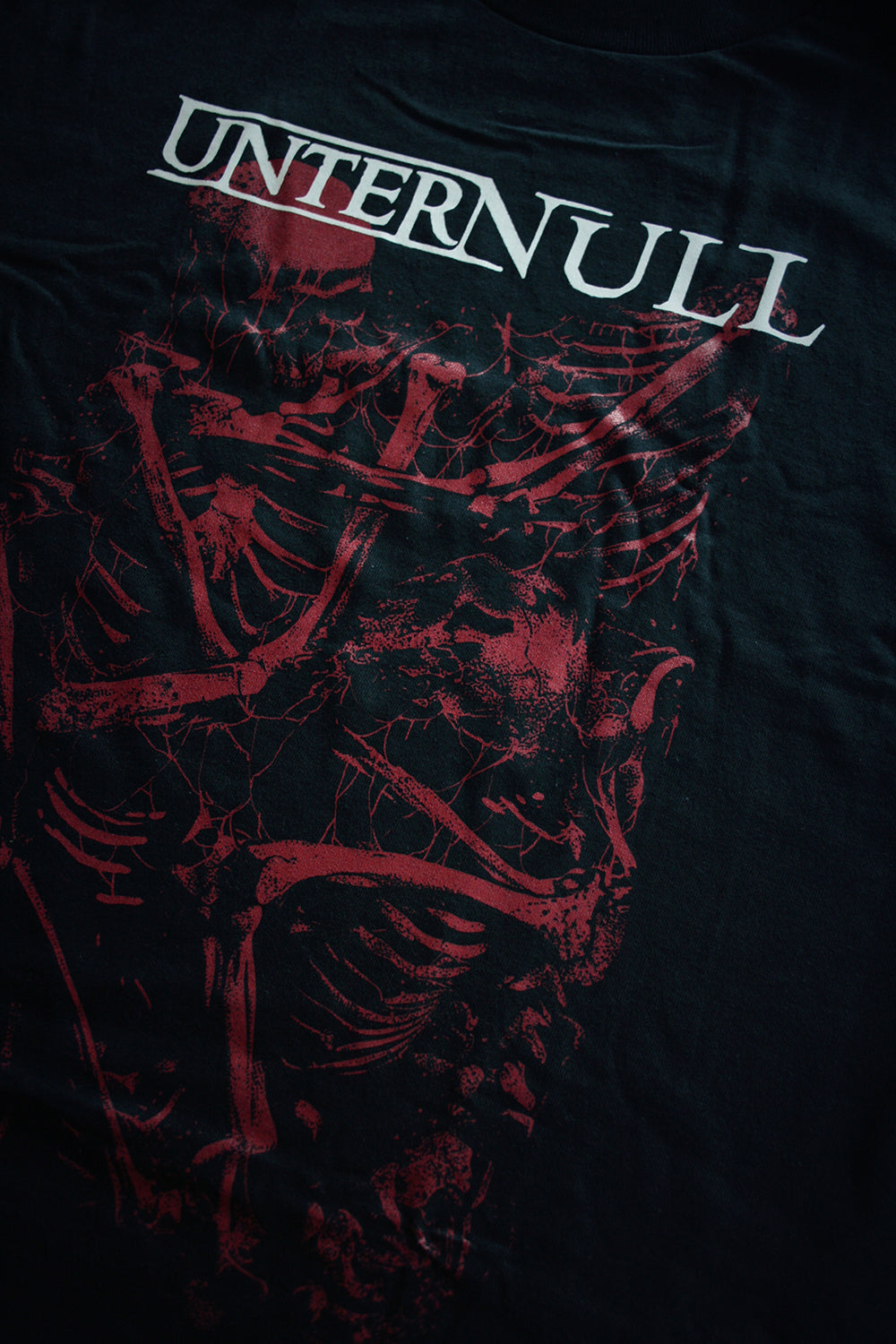 Unter Null "Skeletons", official merchandise - T-shirt