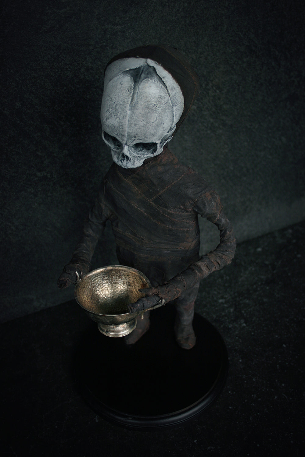 Sculpture "Luci the cup-holder" - mixed media sculpture