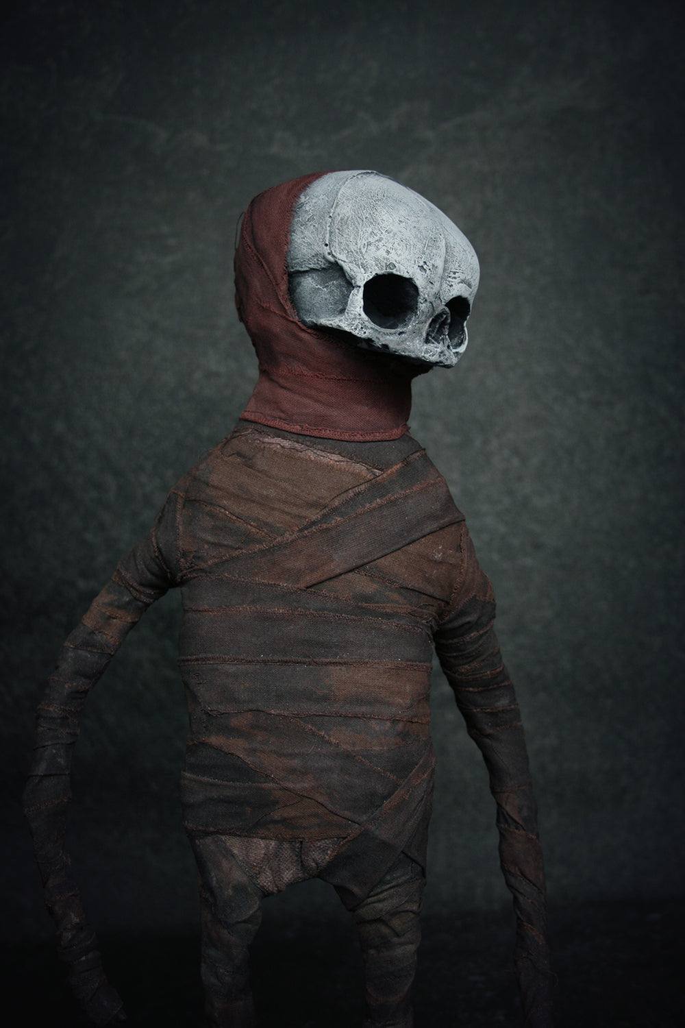 Sculpture "Lost boy Sommer" - mixed media sculpture