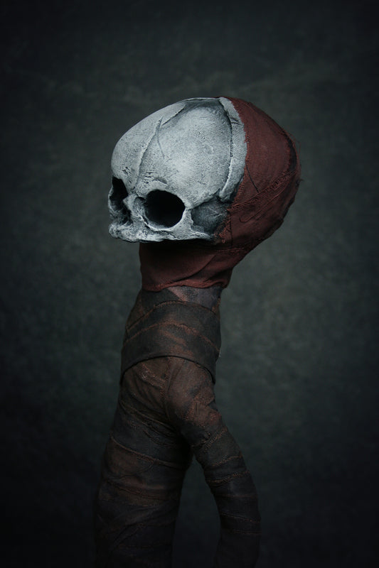 Sculpture "Lost boy Sommer" - mixed media sculpture