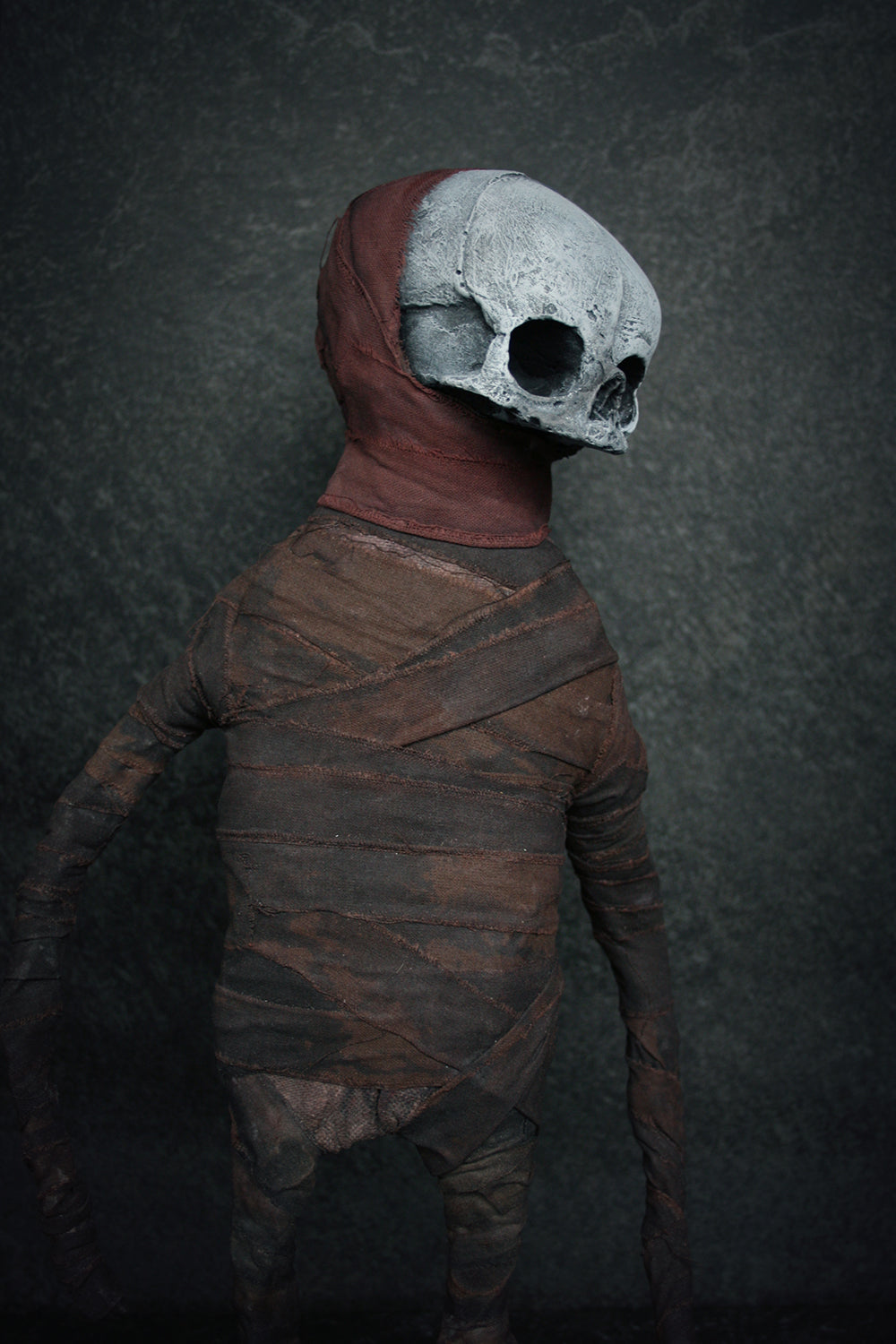 Sculpture "Lost boy Sommer" - mixed media sculpture