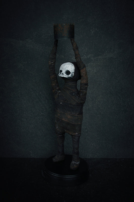 Sculpture "Lucy the lightbringer" - mixed media sculpture