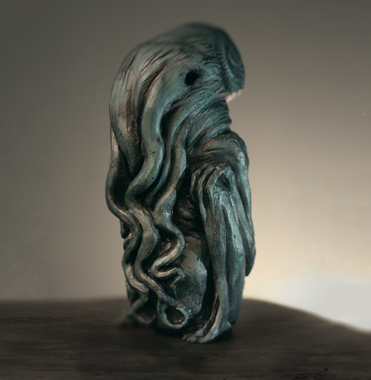 Cthulhu sculpture, handcast / hand-painted - SCULPTURE