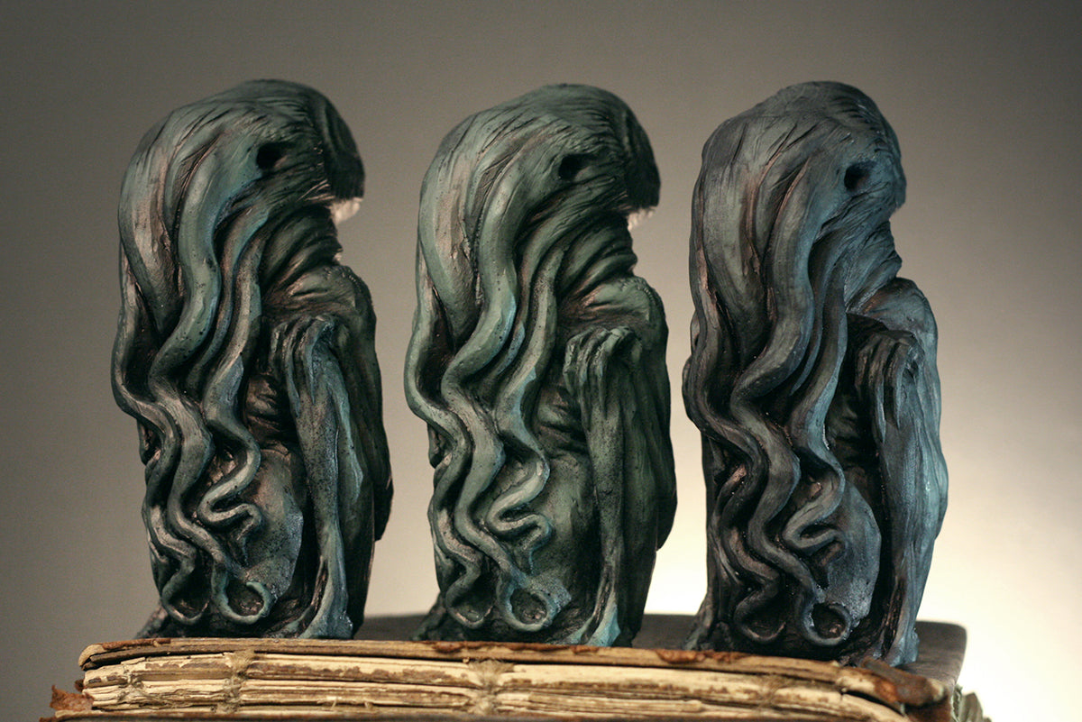 Cthulhu sculpture, handcast / hand-painted - SCULPTURE