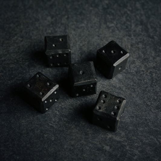 Wrought iron dice 6 sides - RITUAL ITEM