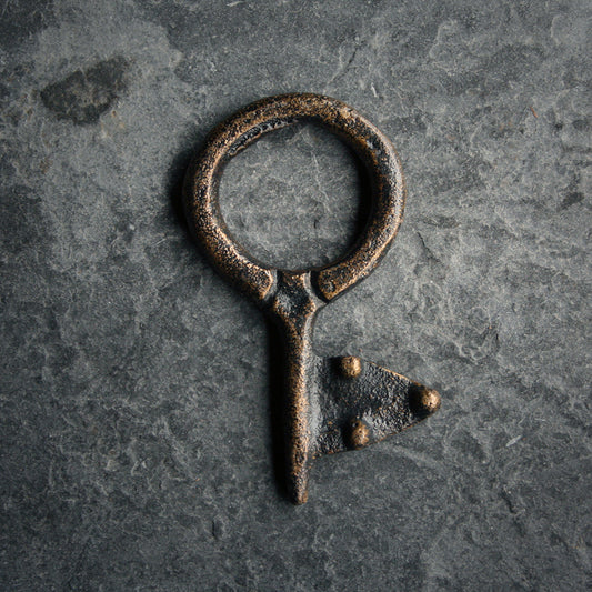 Viking bronze key, historical model from Vallåkra, Högsby parish, Småland - NECKLACE