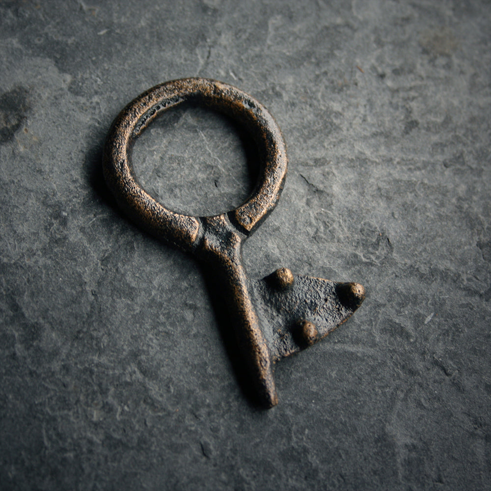 Viking bronze key, historical model from Vallåkra, Högsby parish, Småland - NECKLACE