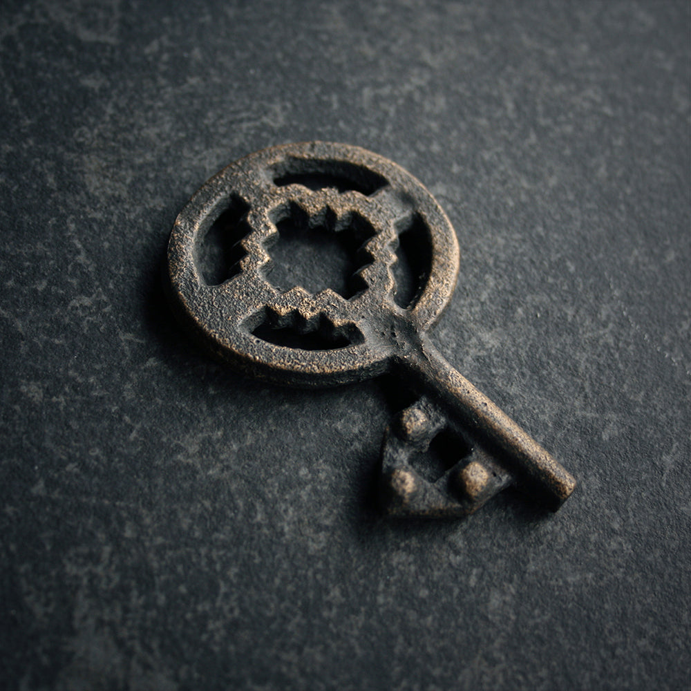 Viking bronze key, historical model from Ramsättra, Köping parish, Öland - NECKLACE