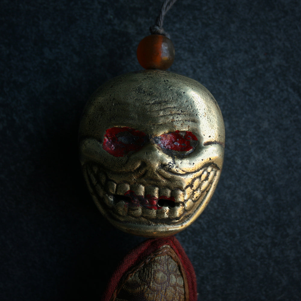 Citipati skull wall hanger with strap - RITUAL ITEM