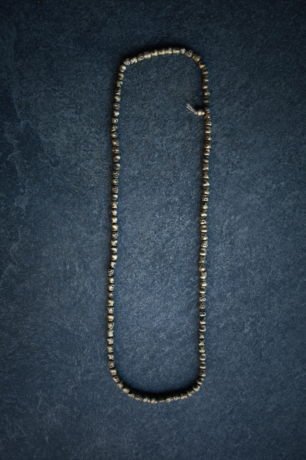 Skull mala, antique metal finish - RITUAL ITEM