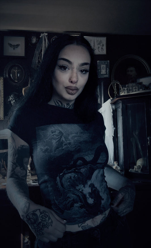 LEVIATHAN, Gustave Dore illustration - T-shirt female fitted
