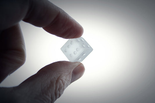 Glass dice, made after a model from the Viking age - RITUAL ITEM