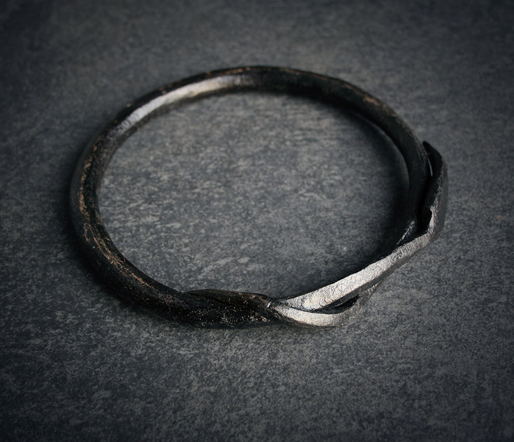 Handforged IRON Jormungandr JOTUN ring - RITUAL ITEM