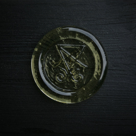 Glass sigil, Seal of Lucifer - RITUAL ITEM