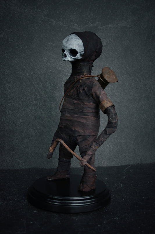 Sculpture "Midget Hammer boi" - mixed media sculpture
