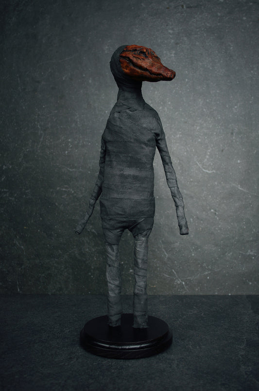 Sculpture "Sobek 1" - mixed media sculpture