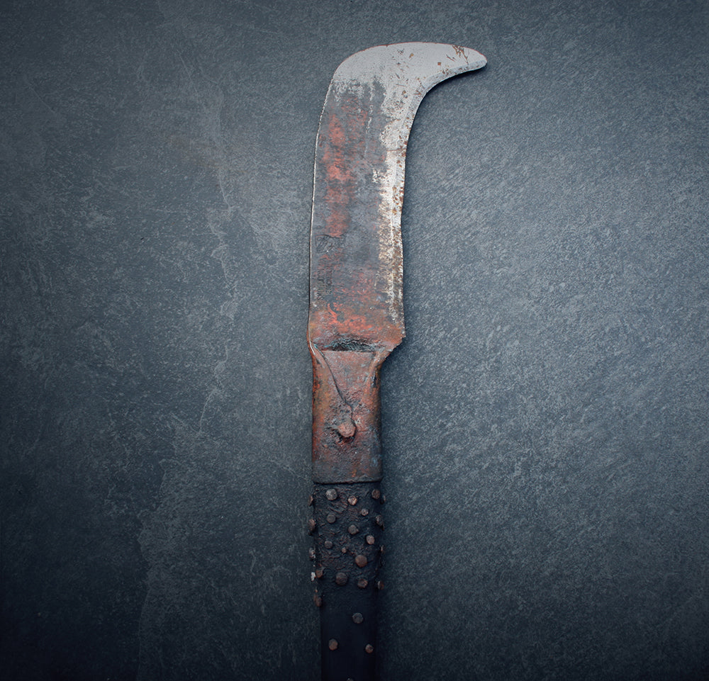 Ritual blade rust and rivets reaper - RITUAL ITEM
