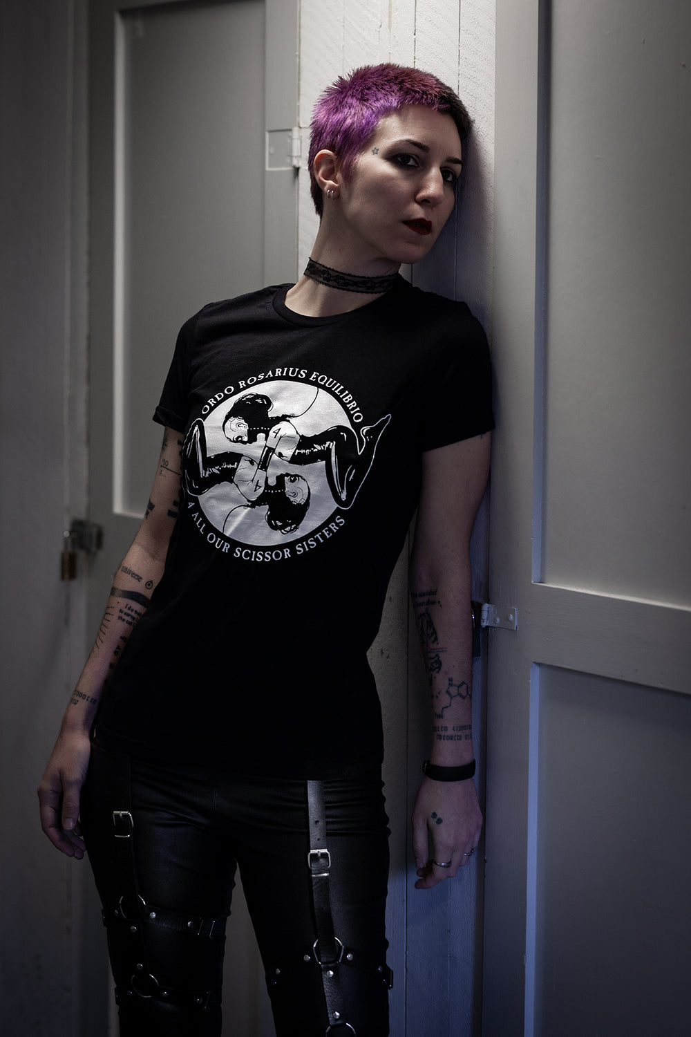 Ordo Rosarius Equilibrio "4 all our scissor sisters", official merchandise - T-shirt female fitted