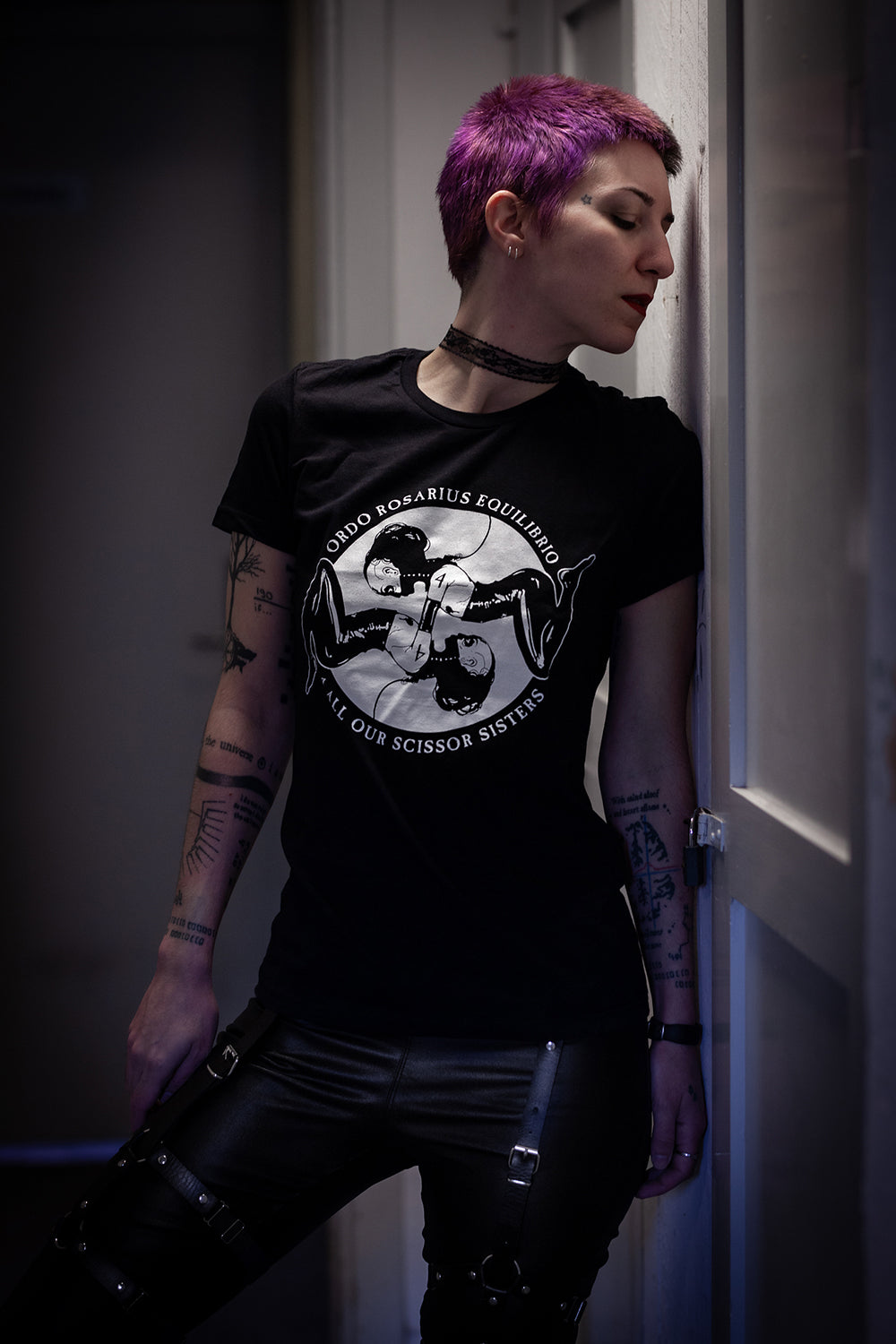 Ordo Rosarius Equilibrio "4 all our scissor sisters", official merchandise - T-shirt female fitted