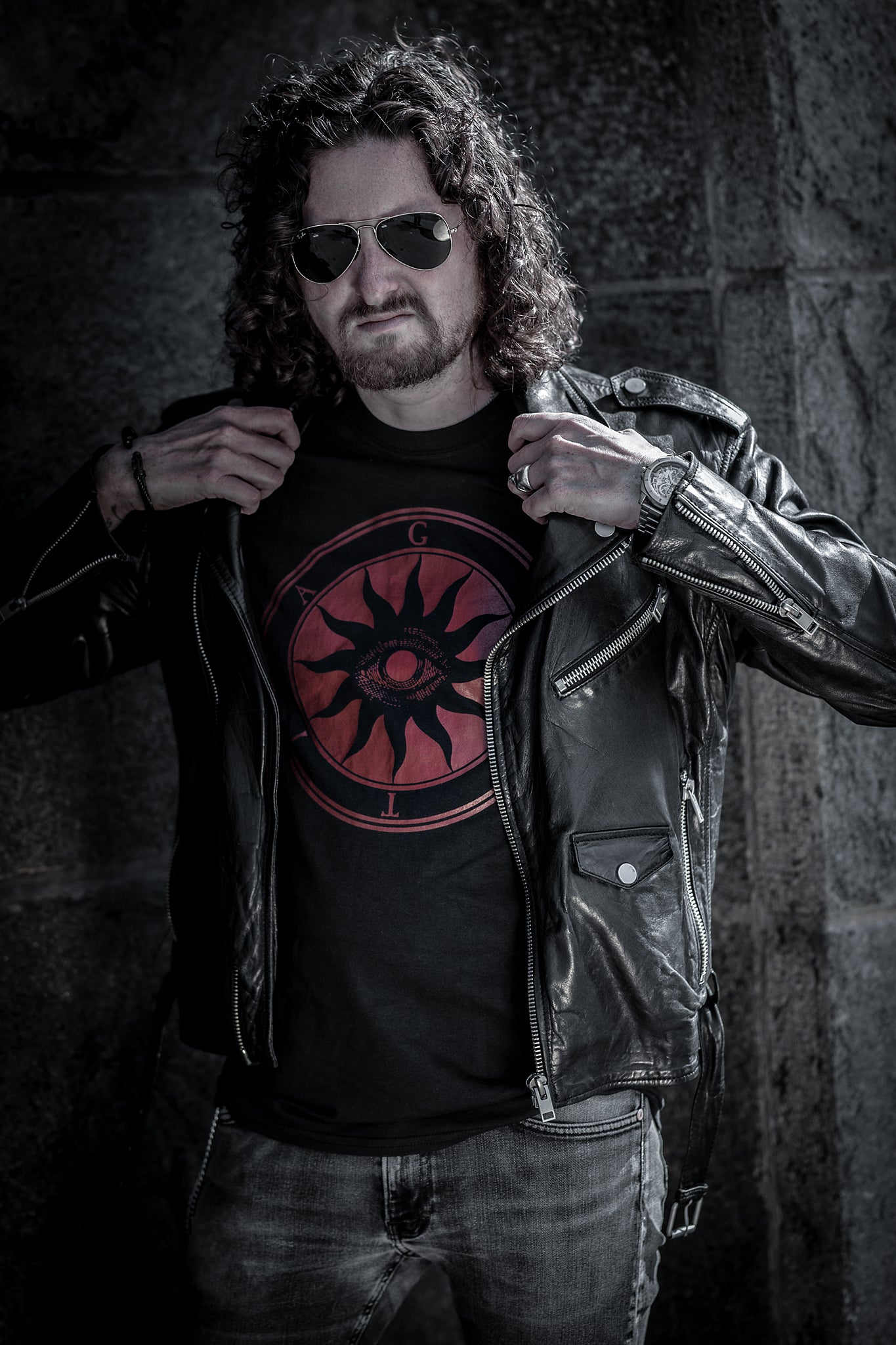 Black sun of the Goetia, All seeing demon eye - T-shirt