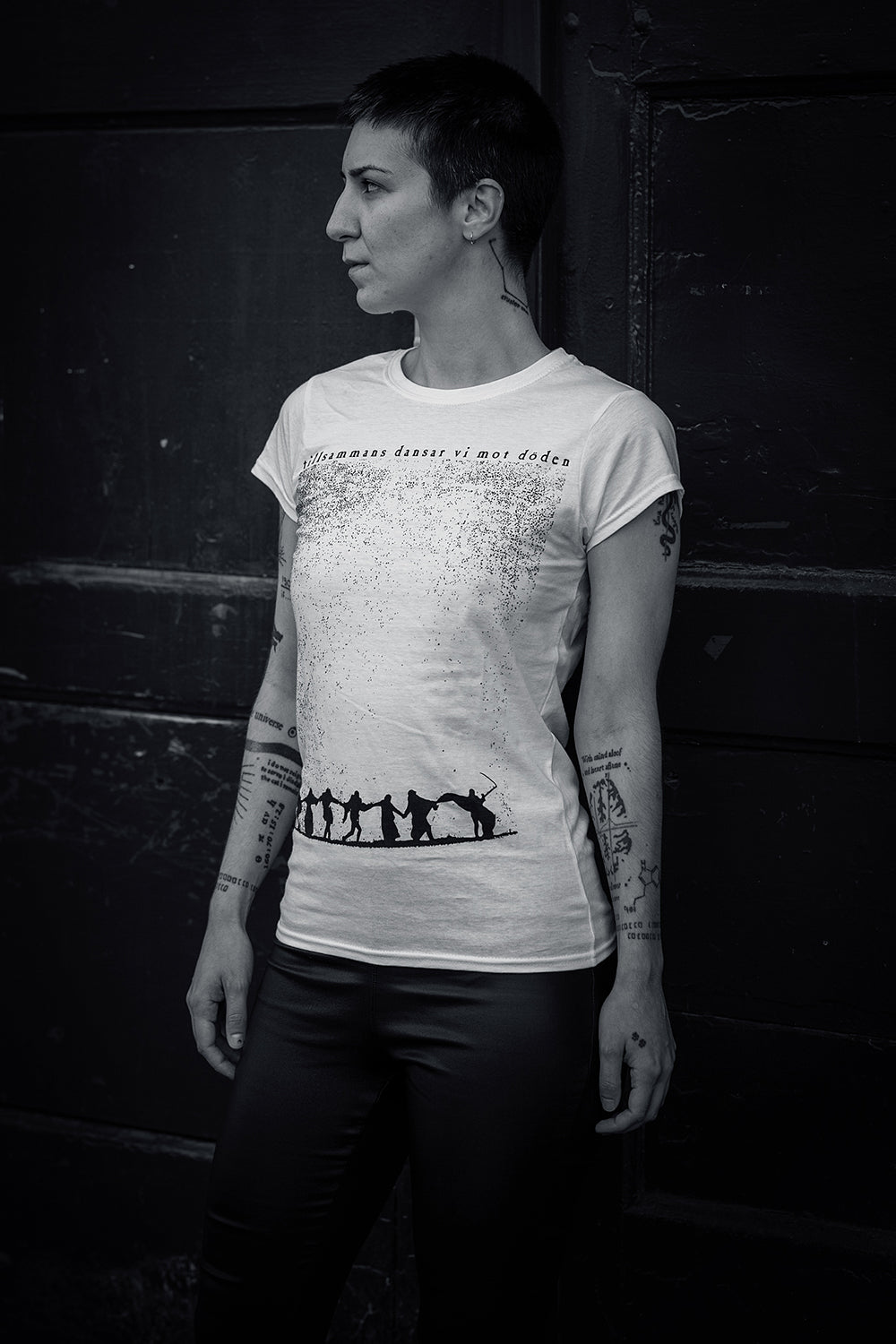 Danse Macabre, seventh seal - WHITE T-shirt female fitted