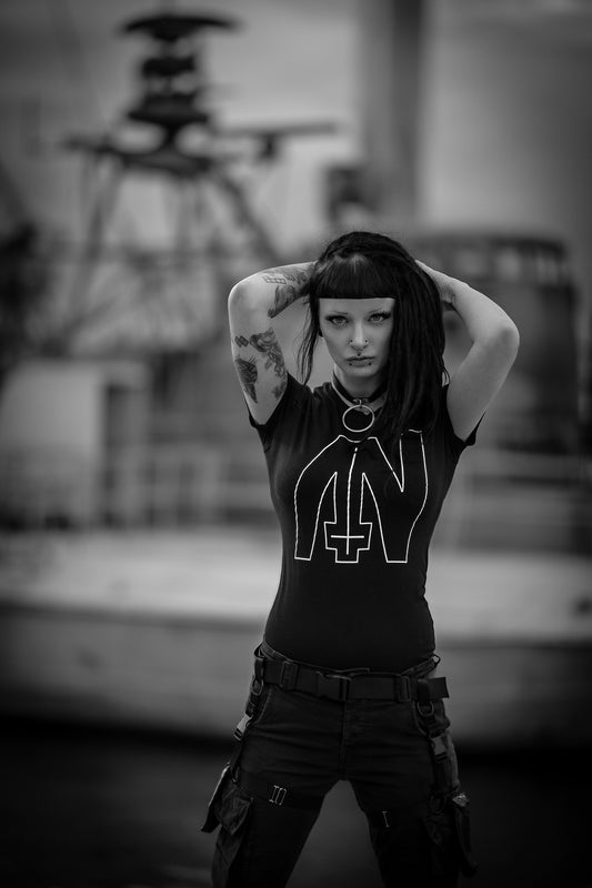 Abu Nein "Logo design", official merchandise - T-shirt female fitted