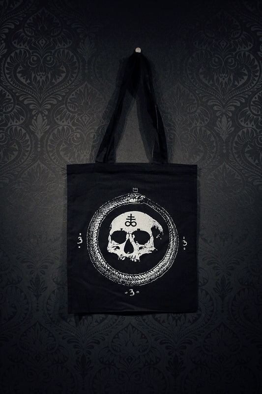 Ouroboros, king snake with Leviathan cross - TOTE BAG
