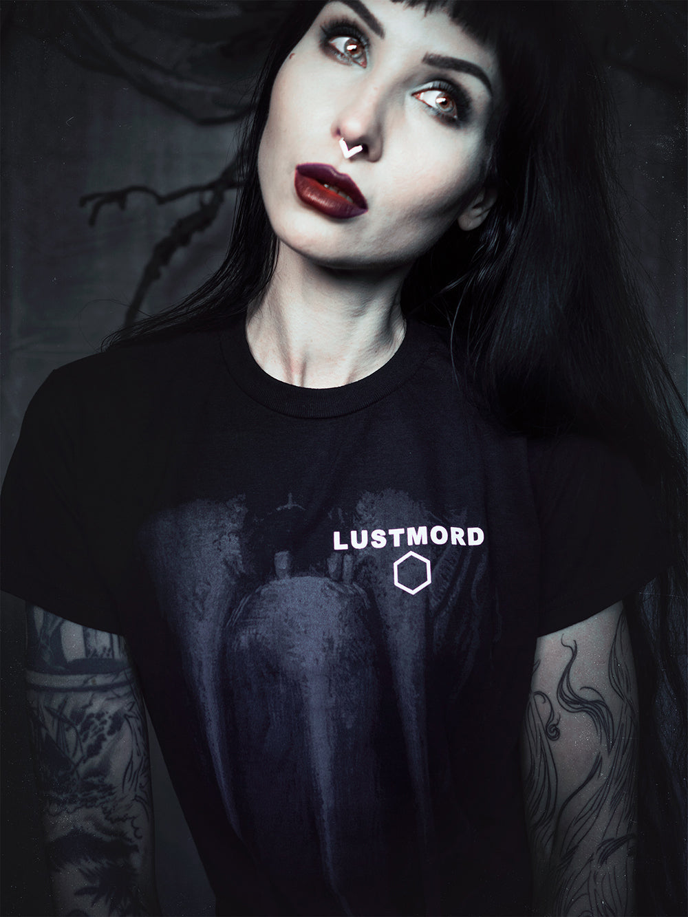 Lustmord "Mouth design", official merchandise - T-shirt