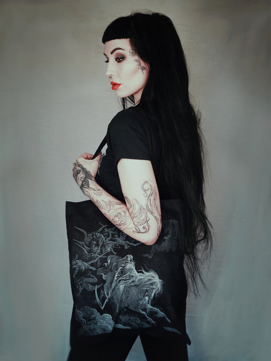 DEATH, Gustave Dore illustration - TOTE BAG