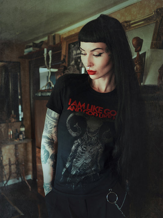 I am like GOD and GOD like me - T-shirt female fitted