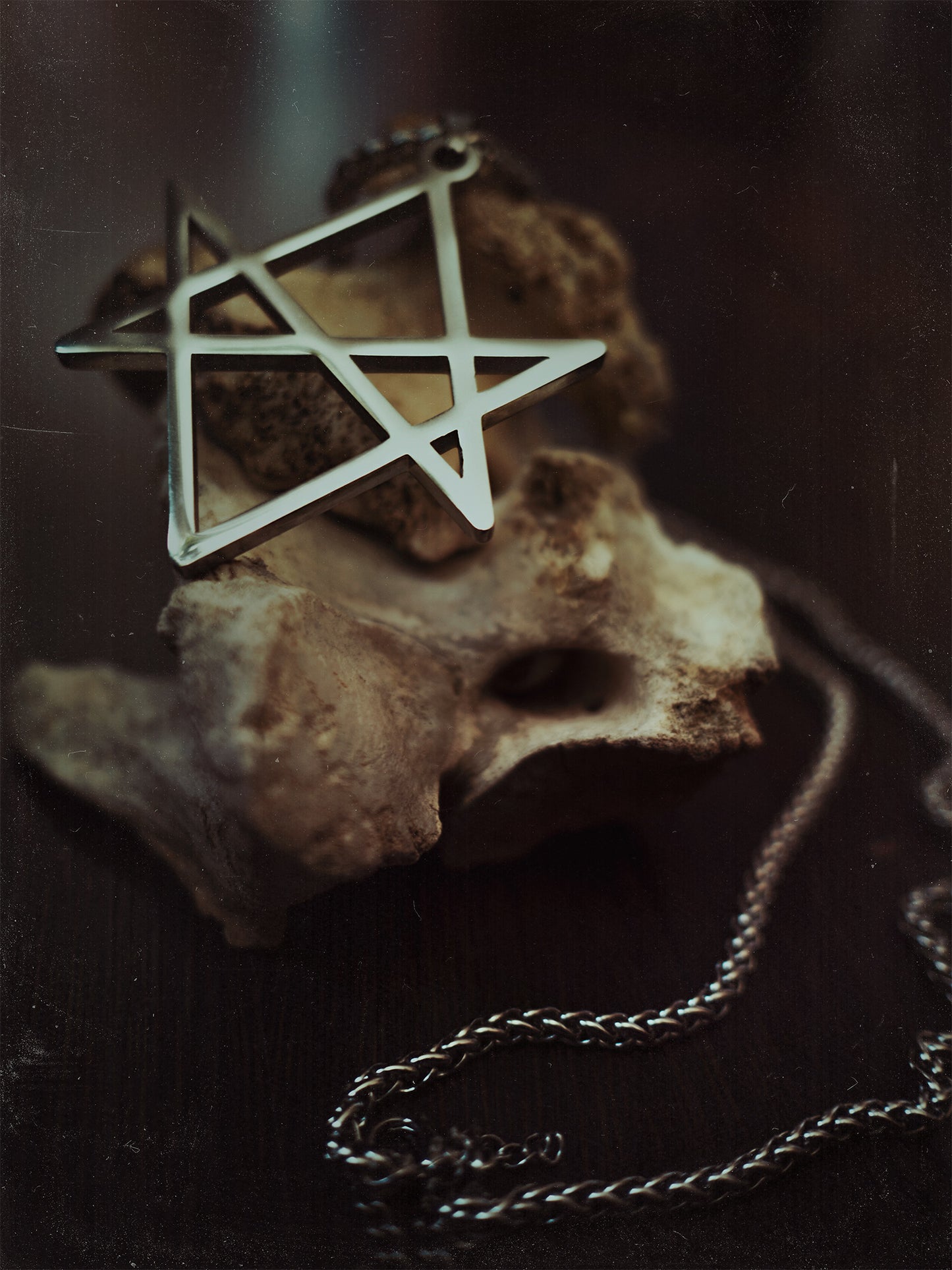 Unicursal Hexagram, over sized, shiny version - NECKLACE