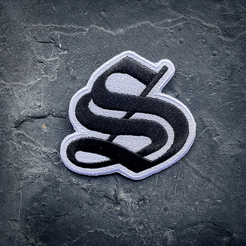 S alphabet patch, the letter "S" Old English - PATCH