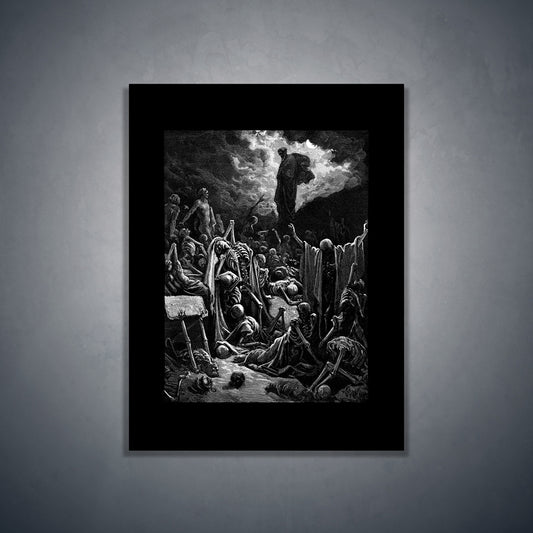 Gustave Doré The Vision of The Valley of The Dry Bones - Art print
